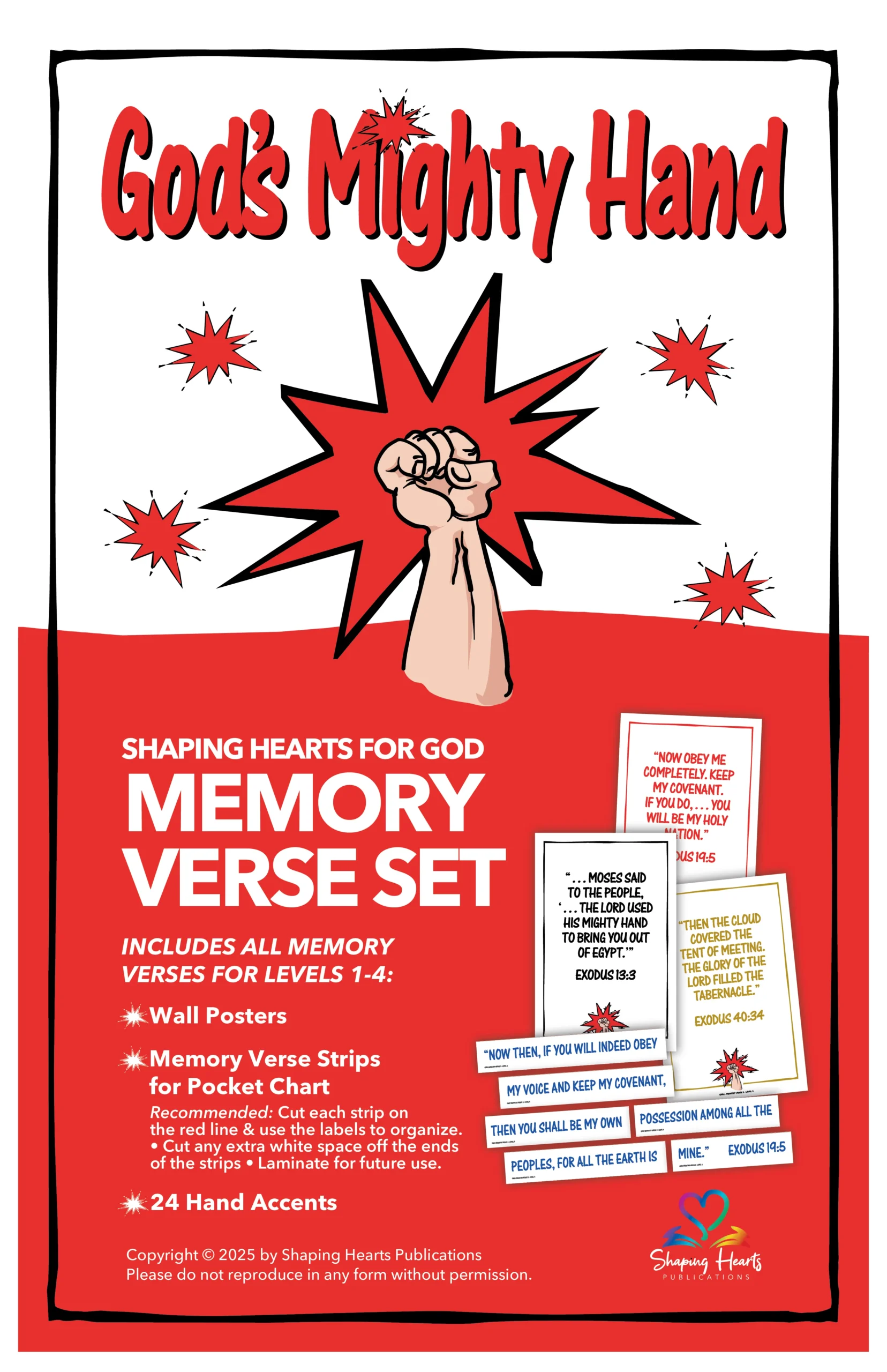 God's Mighty Hand - Memory Verse Set