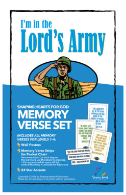 I am the lords army memory verse set cover photo.