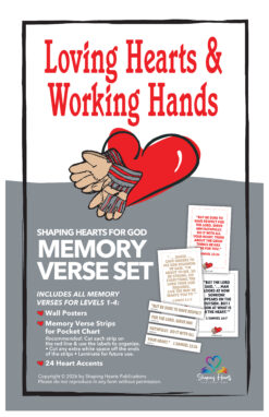Loving Hearts & Working Hand memory verse set.
